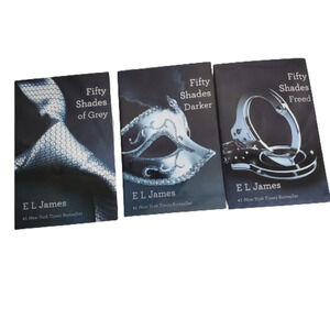 Fifty Shades of Grey by E.J. James Paperback Trilogy Romance Book Set of 3